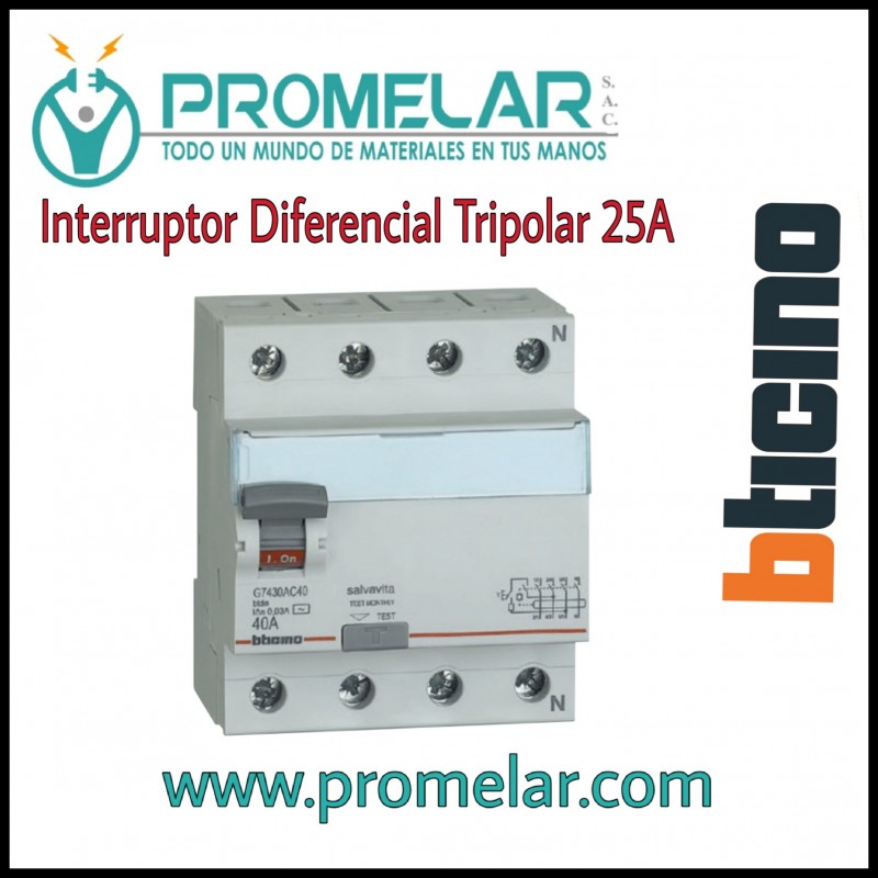 Interruptor diferencial 25 A